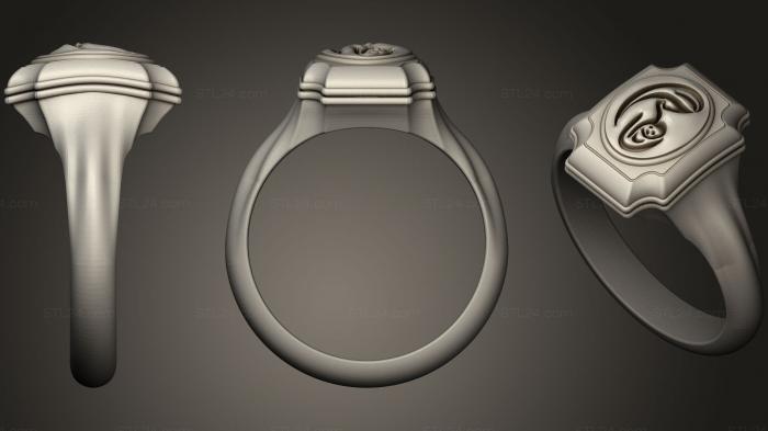 Ювелирные перстни и кольца (Мария и Иисус, JVLRP_0445) 3D модель для ЧПУ станка